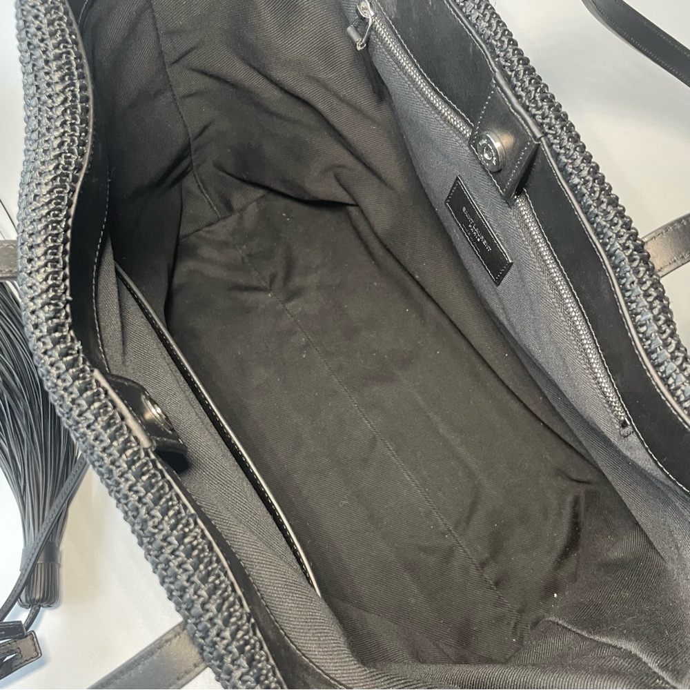 Saint Laurent East West Woven Raffia Tote - Picture 4 of 8